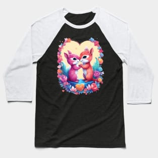 Cartoon Squirrel Baseball T-Shirt